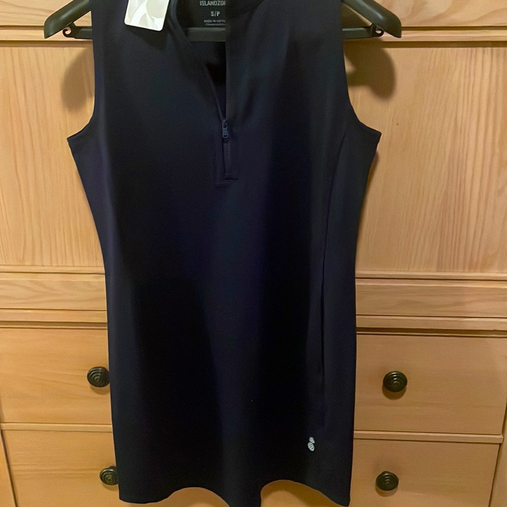 Tommy Bahama dark blue dress. Aubrey Islandzone.